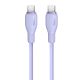 2. Kabel Baseus Pudding 100W USB-C - USB-C 2m - fioletowy