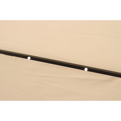 18. PARASOL OGRODOWY Z OŚWIETLENIEM LED 300CM BEŻOWY