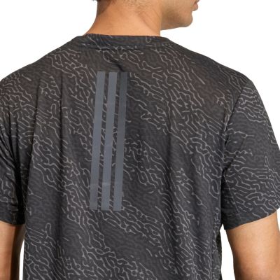 5. Koszulka męska adidas D4T Power Aop Tee czarna KF3097