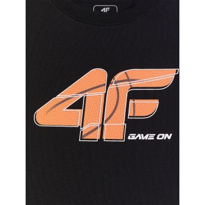 5. T-shirt z nadrukiem chłopięcy 4F 4FJRAW26TTSHM4347-20S