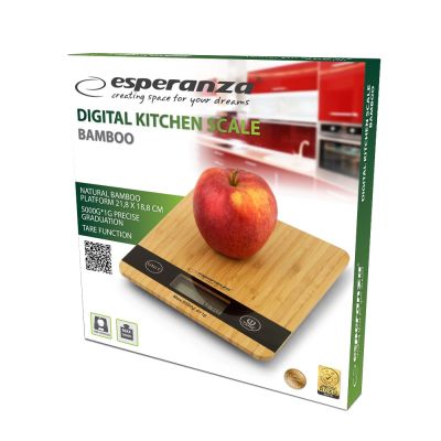 9. Waga kuchenna Esperanza Bamboo EKS005 (kolor beżowy)