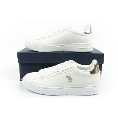 10. U.S Polo Assn buty sportowe sneakersy damskie modne wygodne białe