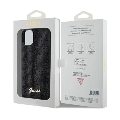 8. Etui Guess Disco Metal Script na iPhone 11 / Xr - czarne