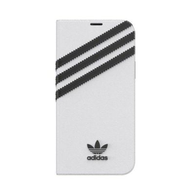 2. Etui Adidas OR Booklet Case PU na iPhone 12 / 12 Pro 6,1" - biało-czarne