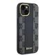 4. Etui DKNY Leather Checkered Mono Pattern MagSafe na iPhone 14 / 15 / 13 - czarne