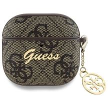 Etui Guess 4G Charm Collection na AirPods 4 - brązowe