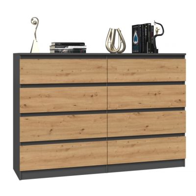 7. Komoda M8 140 138x40xH97 antracyt/artisan