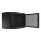 2. SZAFA INSTALACYJNA RACK WISZĄCA 19" 9U 600X450 CZARNA DRZWI PERFOROWANE LANBERG (FLAT PACK)