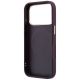 7. Etui Guess Saffiano Peony & Ring MagSafe na iPhone 17 Pro Max / 18 Pro Max - burgundowe