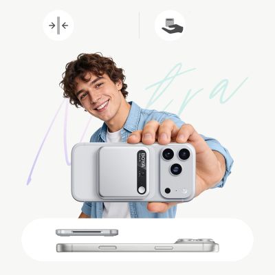 12. Rejestrator głosu BOYA Notra z transkrypcją AI - srebrny