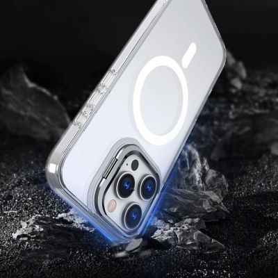 5. Etui Tech-Protect MagStand MagSafe na iPhone 16 Pro - przezroczyste