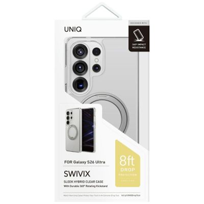 3. Etui UNIQ Swivix na Samsung Galaxy S26 Ultra - przezroczyste