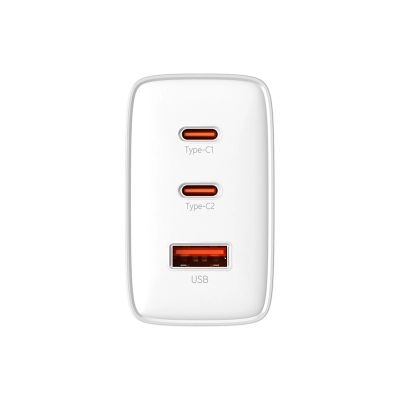 2. Ładowarka GaN Baseus Cube Pro 65W 2x USB-C USB-A - biała