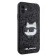 4. Etui Karl Lagerfeld Glitter Choupette Patch na iPhone 11 / Xr - czarne