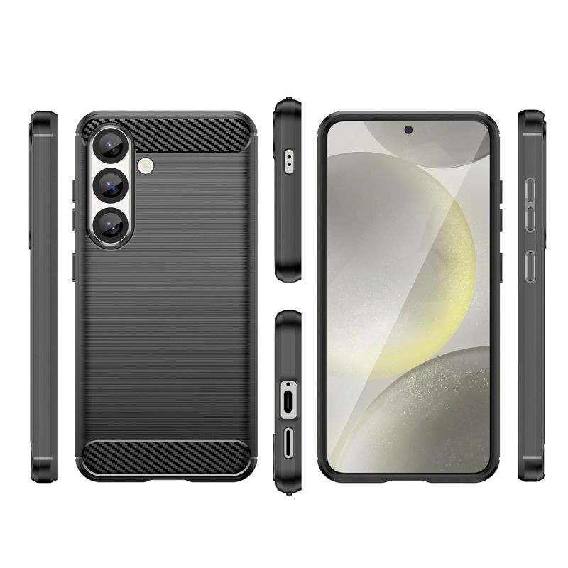3. Etui Carbon Case elastyczne silikonowe na Xiaomi 15 Ultra - czarne