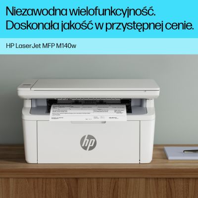 6. HP LaserJet M140w Bezprzewodowe Multifunction Czerń i biel Drukarka, Kopiarka, skaner