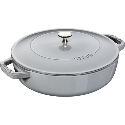3. Głęboka patelnia do duszenia z pokrywką STAUB 40511-470-0 - grafitowa 28 cm