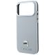 6. Etui Karl Lagerfeld Grained Karl Head Metal MagSafe na iPhone 18 Pro Max / 17 Pro Max - szare