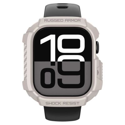 6. Etui Spigen Rugged Armor na Apple Watch 42 mm - beżowe