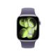 2. Apple Watch Series 11 GPS 42mm Srebrna aluminiowa koperta z fioletowym paskiem sportowym Fog - M/L