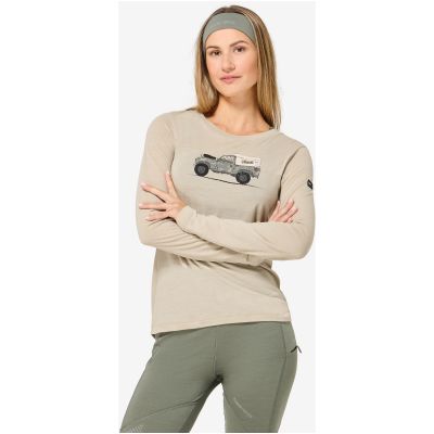 3. Longsleeve damski SUPER.NATURAL W DOG EXCURSION LS beżowy