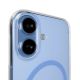 8. Etui Puro Lite Mag TPU+PC kompatybilne z MagSafe na iPhone 17 - przezroczyste z niebieskim pierścieniem