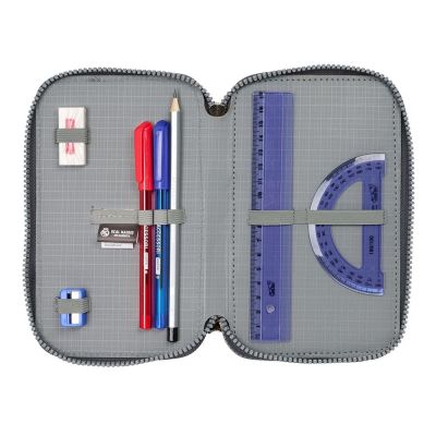 6. Piórnik z wyposażeniem Real Madryt triple filled pencil case 37 pcs 412524857