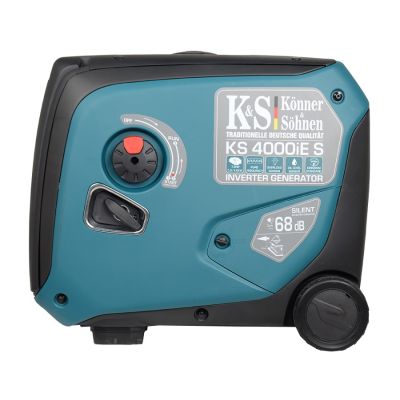 11. Könner & Söhnen KS 4000iE S agregat prądotwórczy 3500 W 12 l Benzynowy Czarny, Morski