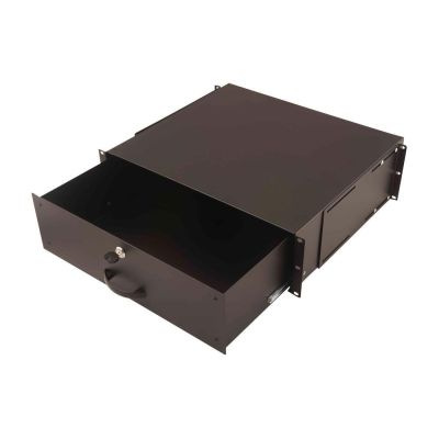 2. Szuflada zamykana NWSZ 19" 3HE Digitus czarna RAL 9005