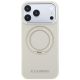 3. Etui Karl Lagerfeld Ring Stand 360 Saffiano Classic Logo MagSafe na iPhone 18 Pro / 17 Pro - beżowe