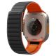 3. Pasek Spigen Athlex Air M na Apple Watch 44 / 45 / 46 / 49 mm - czarno-pomarańczowy