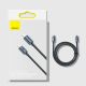 16. Kabel Baseus CAJY000601 USB-C - USB-C PD 100W 5A 480Mb/s 1,2m - czarny