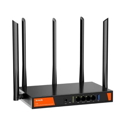 5. Tenda W30E AX3000 router bezprzewodowy Gigabit Ethernet Dual-band (2.4 GHz/5 GHz) Czarny