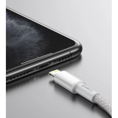 14. Kabel Baseus CATLGD-A02 Lightning - USB-C PD 20W 480Mb/s 2m - biały