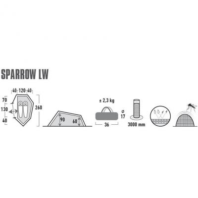 6. Namiot High Peak Sparrow 10187