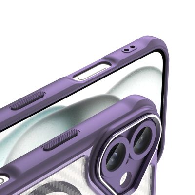 8. Etui silikonowe Leading Series MagSafe do iPhone 16 - fioletowe