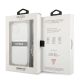 8. Etui Guess 4G Grey Strap Silver Chain na iPhone 13 mini - przezroczyste