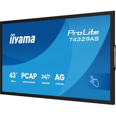 13. Monitor IIYAMA 108cm (42.5") T4329AS-B1AG 16:9 M-Touch 2xHDMI+UBS-C