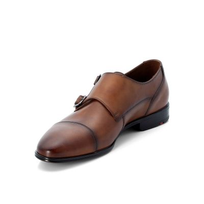 5. Półbuty skórzane męskie Lloyd Mailand brązowe  10-137-02