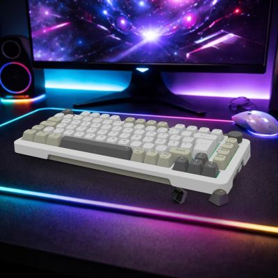6. Inca IKG-455 klawiatura Gaming USB + RF Wireless + Bluetooth QWERTY Niemiecki Biały