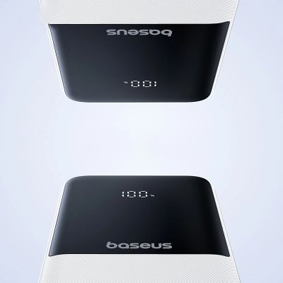 16. Powerbank Baseus Lipow 10000mAh 22,5W z dwoma wbudowanymi kablami (z kablem Baseus Simple USB-A - USB-C 3A 20cm) - biały