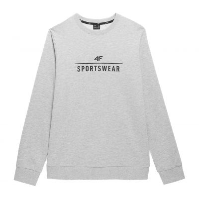 2. Bluza 4F M 4FSS23TSWSM349 chłodny jasny szary melanż
