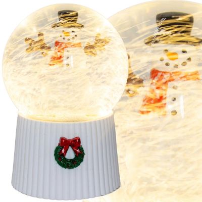 12. KULA ŚNIEŻNA GRAJĄCA 147MM LED BAŁWAN