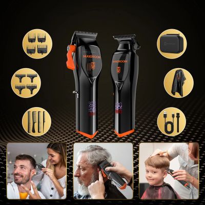 3. Maszynka do strzyżenia MAXGROOM WF-3908 wielofunkcyjna z trymerem - czarna
