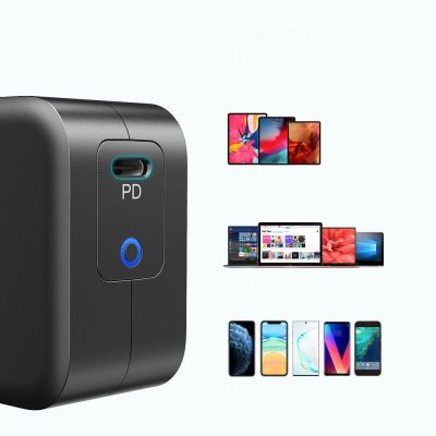 5. Choetech szybka ładowarka sieciowa GaN USB Typ C 61W 3A Power Delivery czarny (Q6006)