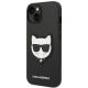 2. Etui Karl Lagerfeld Saffiano Choupette Head Patch na iPhone 14 Plus - czarne