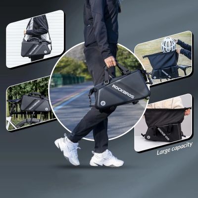 8. Torba Rockbros 30140090001 rowerowa na bagażnik 11,6l - czarna