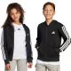 Bluza dla dzieci adidas Essentials Full-Zip czarno-biała JD6494