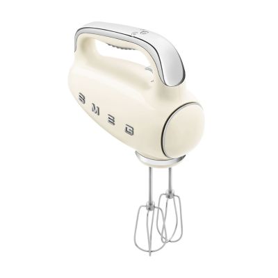 8. Mikser ręczny Smeg HMF01CREU w kremie w stylu retro z lat 50.
