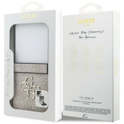8. Etui Guess Big 4G Logo Classic Logo na Samsung Galaxy Z Flip 7 - różowe